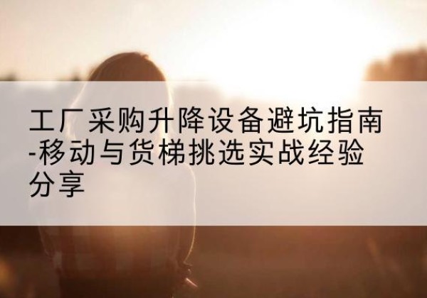 北屯移动式升降机怎么选-工厂采购升降设备避坑指南-移动与货梯挑选实战经验分享